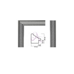 Пластиковый багет для рам DM3029A-21056