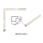 Пластиковий багет для рам DM1613-202-1