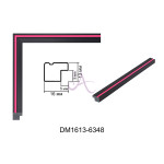 Пластиковий багет для рам DM1613-6348