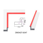 Пластиковый багет для рам DM3427-6347
