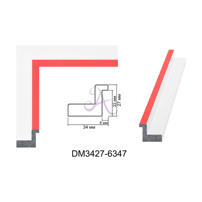 Пластиковый багет для рам DM3427-6347 Пластиковый багет для рам DM3427-6347