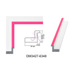 Пластиковый багет для рам DM3427-6348