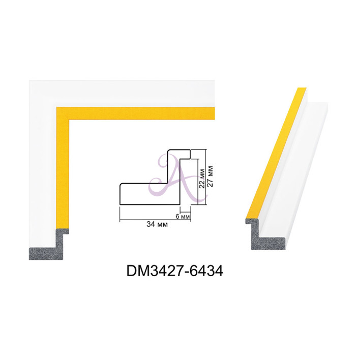 Пластиковый багет для рам DM3427-6434 Пластиковый багет для рам DM3427-6434