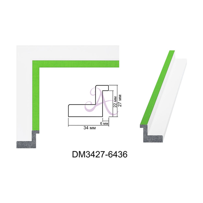 Пластиковый багет для рам DM3427-6436 Пластиковый багет для рам DM3427-6436