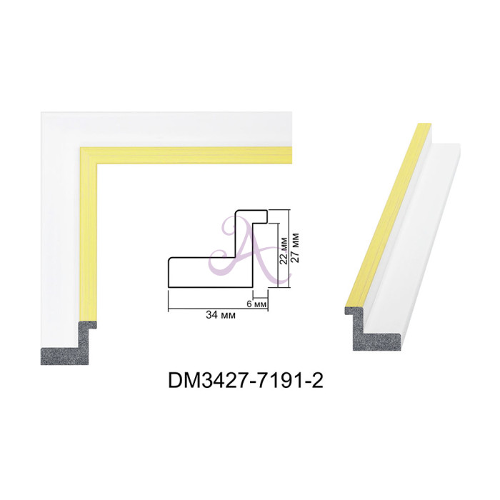 Пластиковый багет для рам DM3427-7191-2 Пластиковый багет для рам DM3427-7191-2