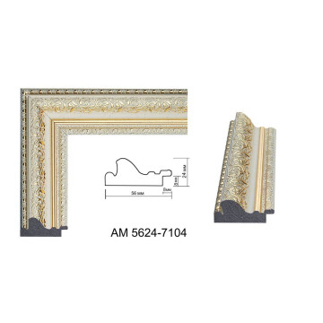 Пластиковий багет для рам AM5624-7104