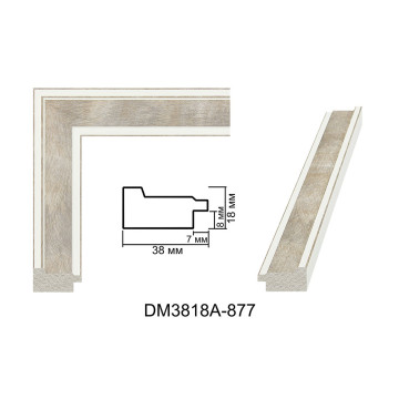 Пластиковий багет для рам DM3818A-877