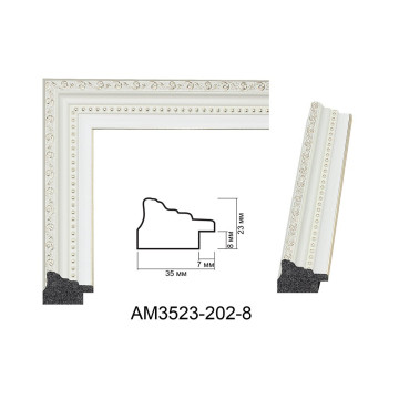 Пластиковий багет для рам AM3523-202-8