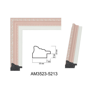 Пластиковий багет для рам AM3523-5213