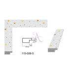 Пластиковый багет для рам 115-006-5