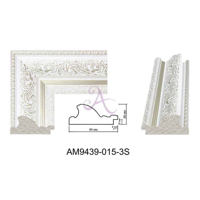 Пластиковый багет для рам AM9439-015-3S Пластиковый багет для рам AM9439-015-3S