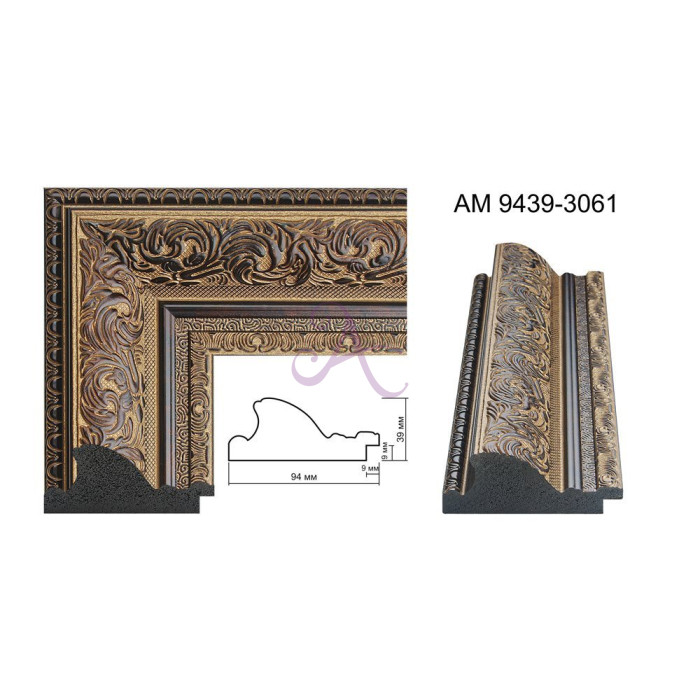 Пластиковый багет для рам AM9439-3061 Пластиковый багет для рам AM9439-3061