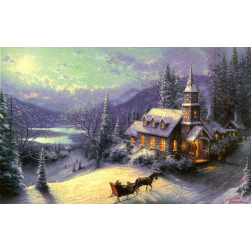 Картина на холсте "Домик" (N267)