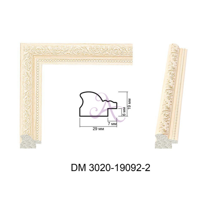 Пластиковый багет для рам DM3020-19092-2 Пластиковый багет для рам DM3020-19092-2