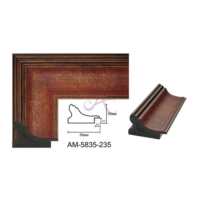 Пластиковый багет для рам AM5835-235 Пластиковый багет для рам AM5835-235
