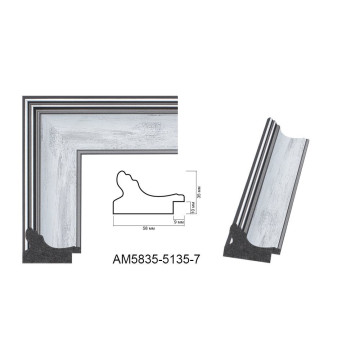 Пластиковий багет для рам AM5835-5135-7