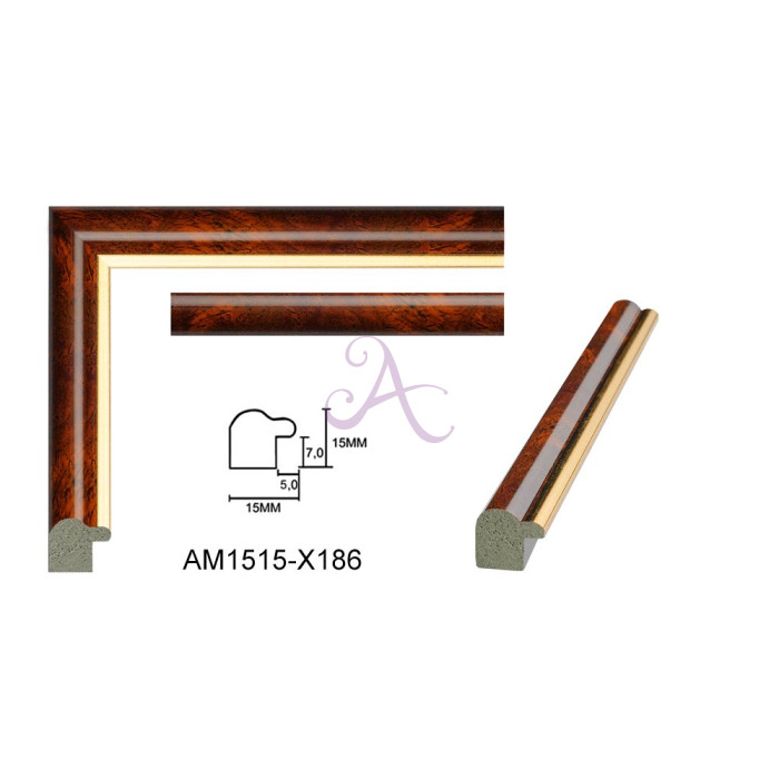 Пластиковий багет для рам AM1515-X186 Пластиковий багет для рам AM1515-X186