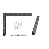 Пластиковий багет для рам AM2220B-01236S