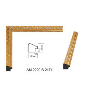 Пластиковий багет для рам AM2220B-2171