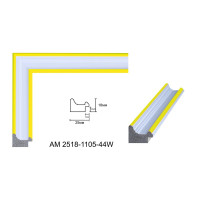 Пластиковий багет для рам AM2518-1105-44W