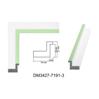 Пластиковий Багет для рам DM3427-7191-3