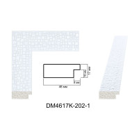 Пластиковий багет для рам DM4617K-202-1