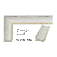 Пластиковий багет для рам AM5123-X036
