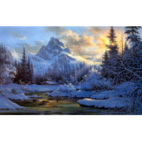 Картина на полотні "Гори" (N254), 55см×35см