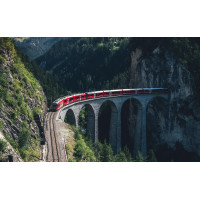 Картина на полотні "Потяг" (N482), 55см×35см