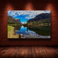 Картина на полотні «Скелястий гірський берег» (N1284), 55×35 см