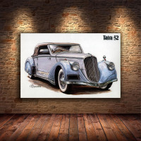 Картина на полотні "Ретро автомобіль" (M124), 55см×35см