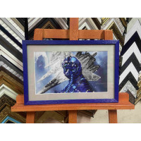 Картина вишита бісером "Привид Києва", 36см×24см