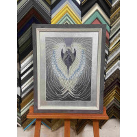Картина вишита бісером "Янгол", 40см×50см