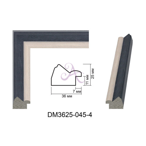 Пластиковый багет для рам DM3625-045-4