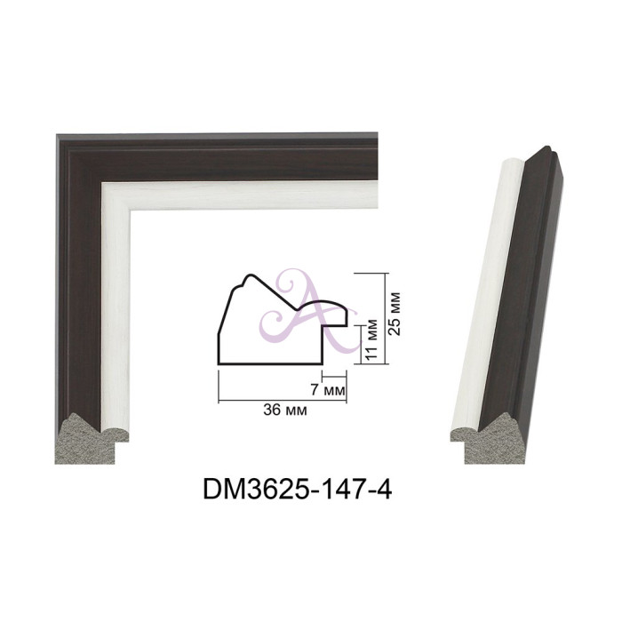 Пластиковый багет для рам DM3625-147-4 Пластиковый багет для рам DM3625-147-4
