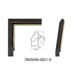 Пластиковый багет для рам DM3046-0821-9