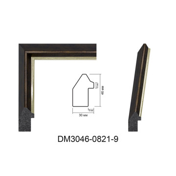 Пластиковий багет для рам DM3046-0821-9