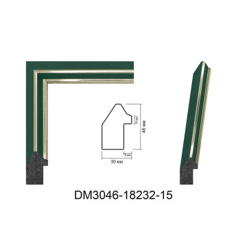 Пластиковий багет для рам DM3046-18232-15