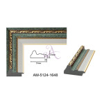 Пластиковый багет для рам AM5124-1648