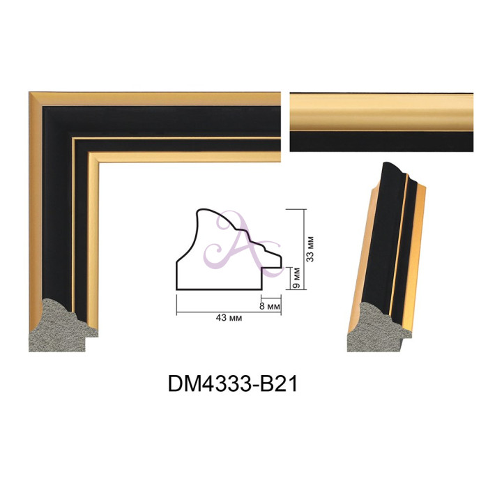 Пластиковий багет для рам DM4333-B21 Пластиковий багет для рам DM4333-B21