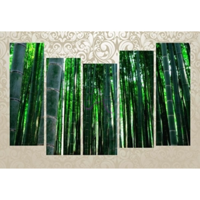 Модульна картина "Бамбуковий ліс" Модульна картина "Бамбуковий ліс"